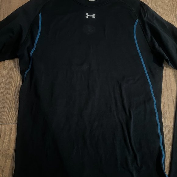 Under Armour UA Base 2.0 Crew Top Mens black M - Picture 4 of 5